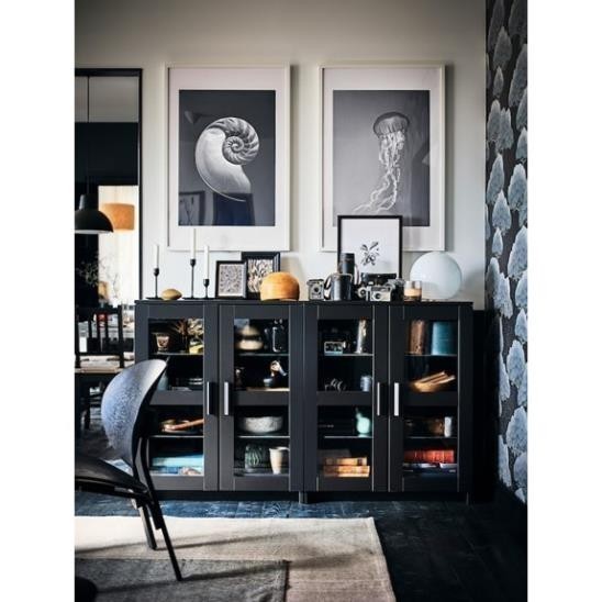 KAYLE, Kệ đựng đồ 3 tầng có cửa, CAB_358, 78x41x95cm, Nội thất Nhà trên cao