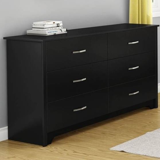 FALLON, Tủ lưu trữ đồ dùng tân cổ điển 3 tầng 6 ngăn, CAB_131, 150x49x80cm, Nội thất Nhà trên cao