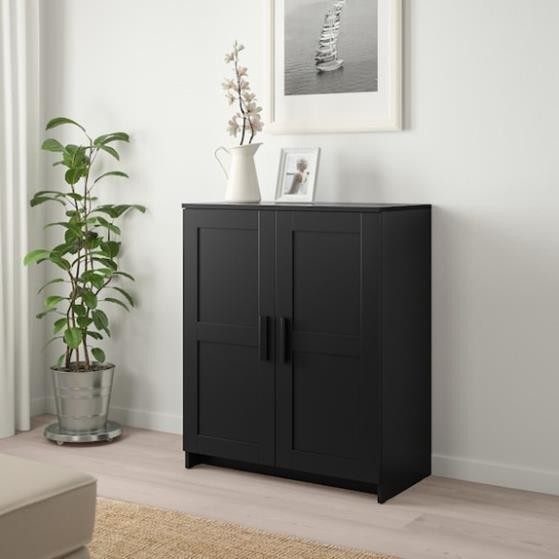 KAYLE, Kệ đựng đồ 3 tầng có cửa, CAB_358, 78x41x95cm, Nội thất Nhà trên cao