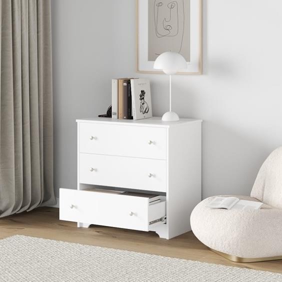 OIM, Tủ đựng đồ tân cổ điển 3 ngăn kéo, CAB_225, 79x50x79cm, Nội thất Nhà trên cao