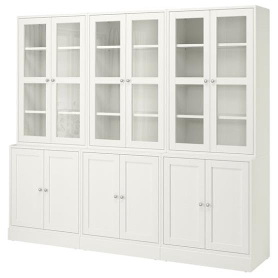 BOHO, COMBO 3 Kệ kệ để đồ cửa kính, CAB_064, 243x47x212cm, Nội thất Nhà trên cao