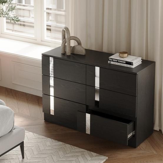 RYA, Tủ lưu trữ đồ dùng 3 tầng 6 ngăn kéo, CAB_267, 110x40x75cm, Nội thất Nhà trên cao