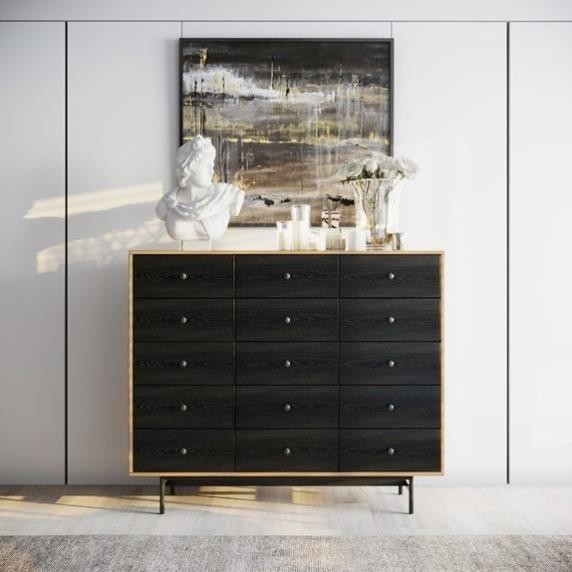 CHOBE, Tủ lưu trữ, tủ trưng bày, CAB_102, 140x40x118cm, Nội thất Nhà trên cao