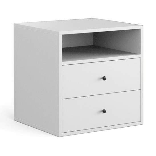 JESSIE, Tủ đầu giường 2 ngăn kéo, TAB_046, 54x48x54cm, Nội thất Nhà trên cao