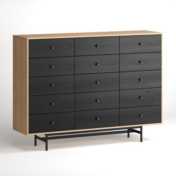 CHOBE, Tủ lưu trữ, tủ trưng bày, CAB_101, 160x40x118cm, Nội thất Nhà trên cao