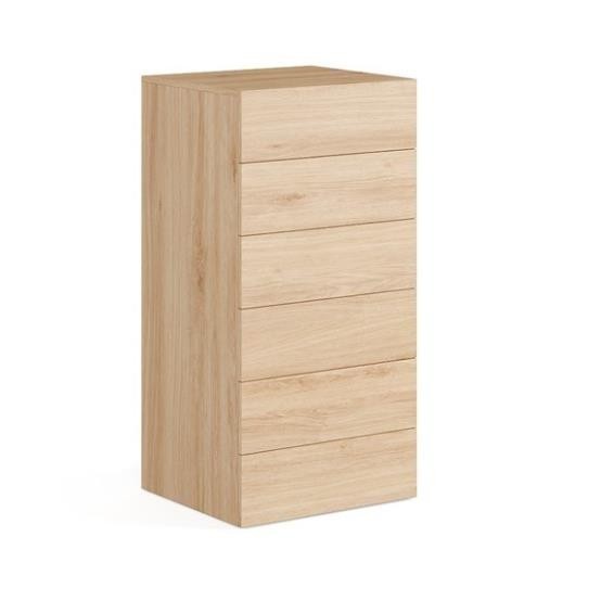 NOA, Tủ đựng đồ lưu trữ 6 ngăn kéo size nhỏ, CAB_224, 54x48x108cm, Nội thất Nhà trên cao