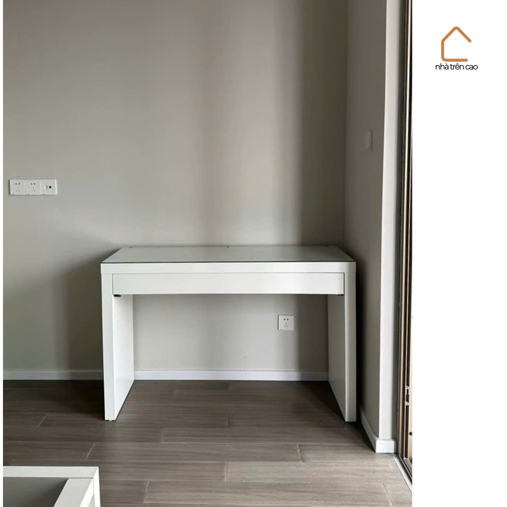 MOLY, Bàn trang điểm, bàn làm việc 1 tủ kéo, DRE_005, 120x39x75cm, Nội thất Nhà trên cao