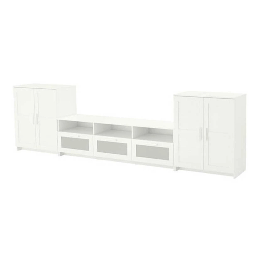 KAYLE, Bộ đôi tủ 3 tầng kết hợp Kệ tivi 3 hộc kéo, TVC_017, 336x41x95cm, Nội thất Nhà trên cao
