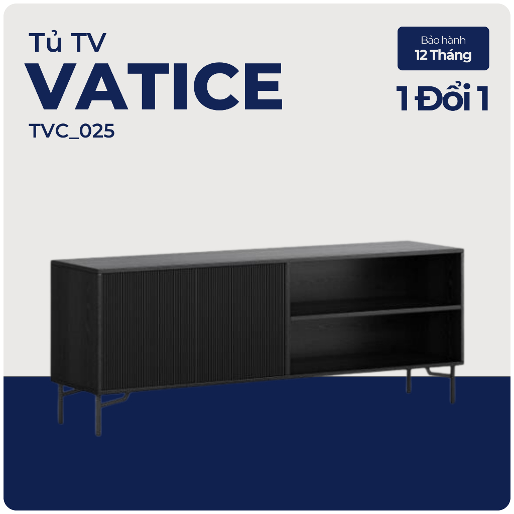 VATICE, Kệ tivi, TVC_025, 157x40x60cm, Nội thất Nhà trên cao