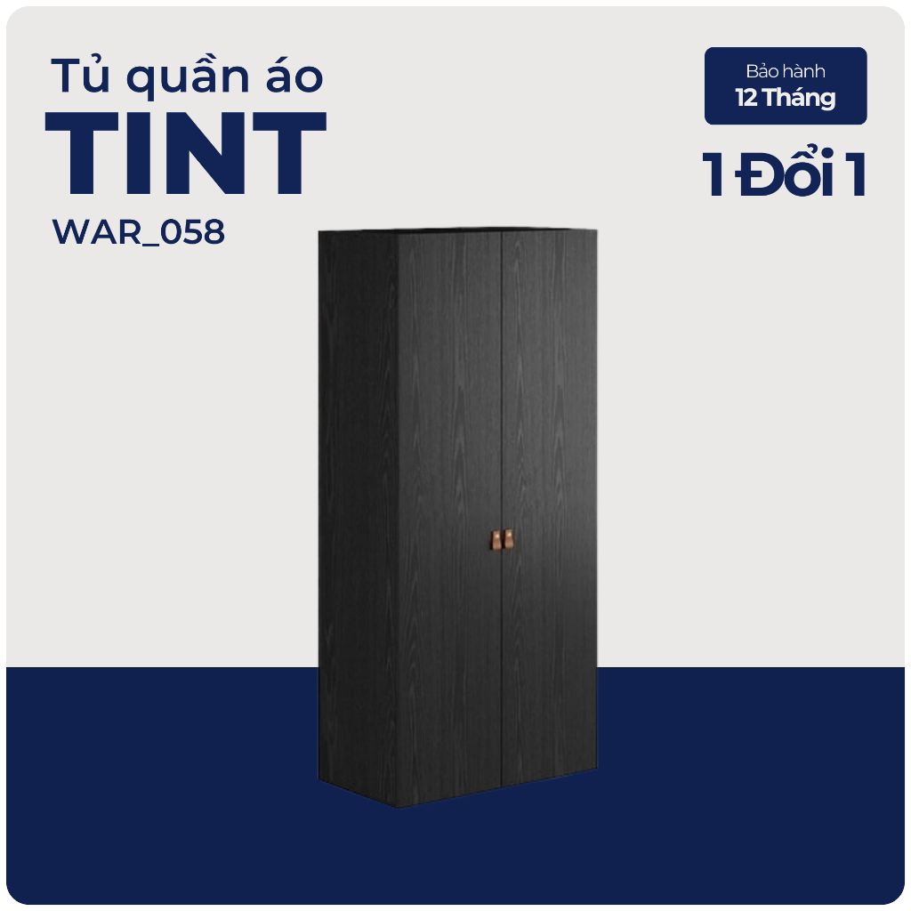 TINT, Tủ quần áo đa năng, WAR_058, 100x55x220cm, Nội thất Nhà trên cao
