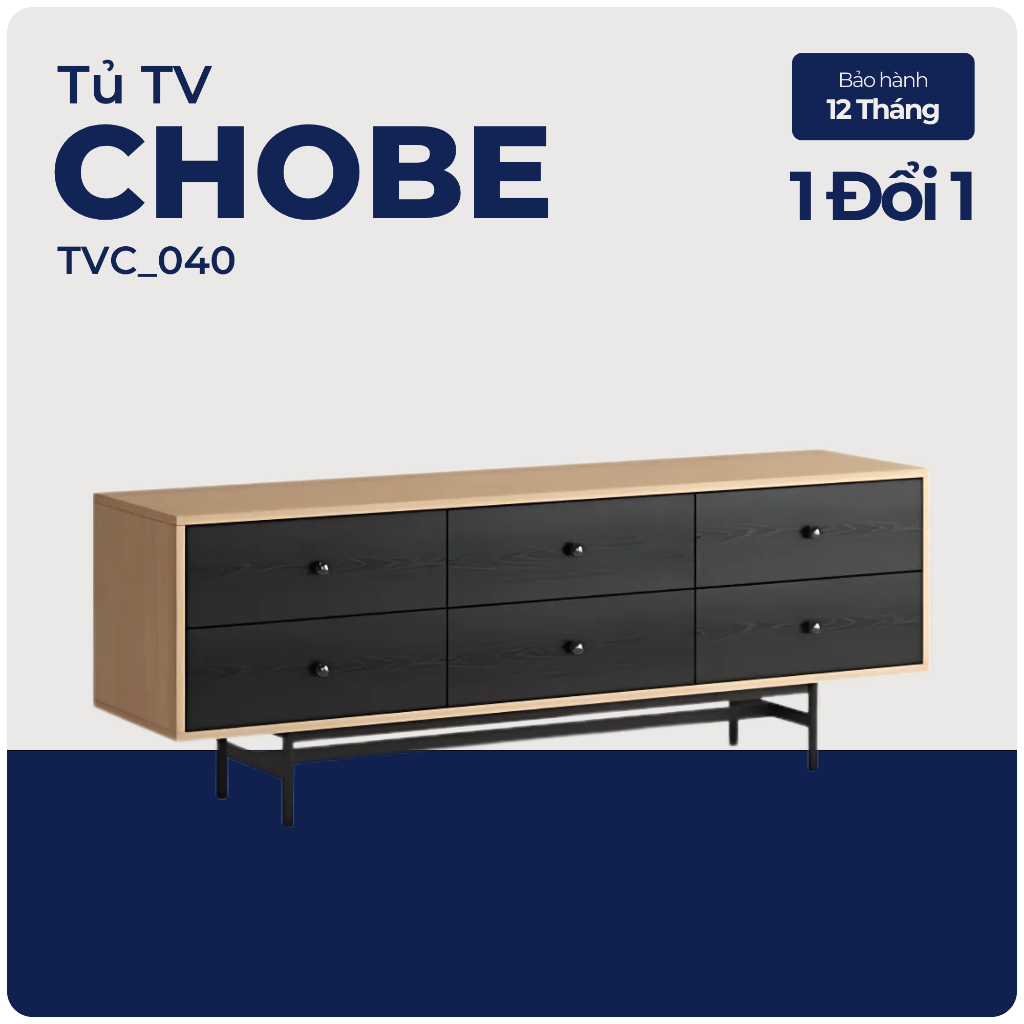 CHOBE, Kệ tivi, kệ để đồ, TVC_040, 160x40x58cm, Nội thất Nhà trên cao