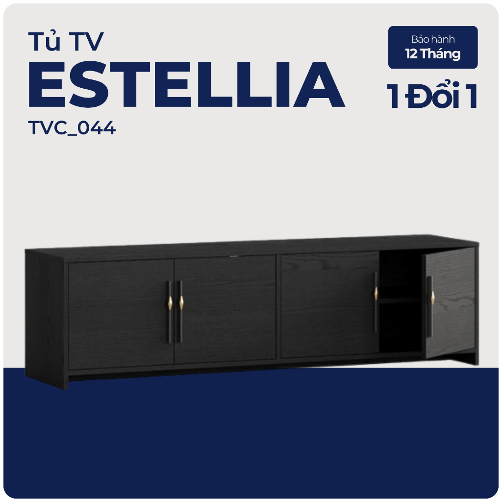 ESTELLIA, Tủ Tivi, TVC_044, 160x40x45cm, Nội thất Nhà trên cao