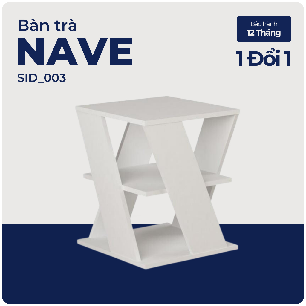 NAVE, Bàn đọc sách - Bàn trà đa năng, SID_003, 45x45x50cm, Nội thất Nhà trên cao