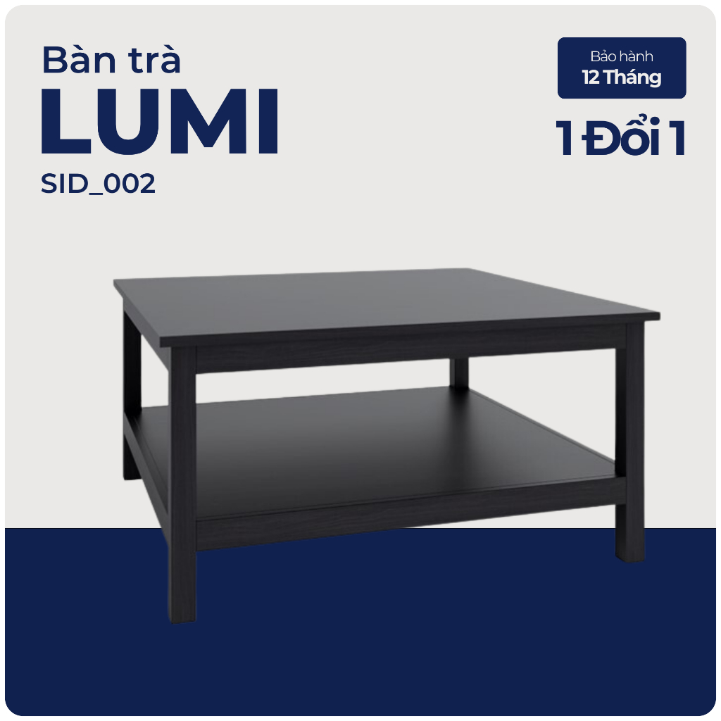 LUMI, Bàn trà phòng khách, SID_002, 90x90x46cm, Nội thất Nhà trên cao