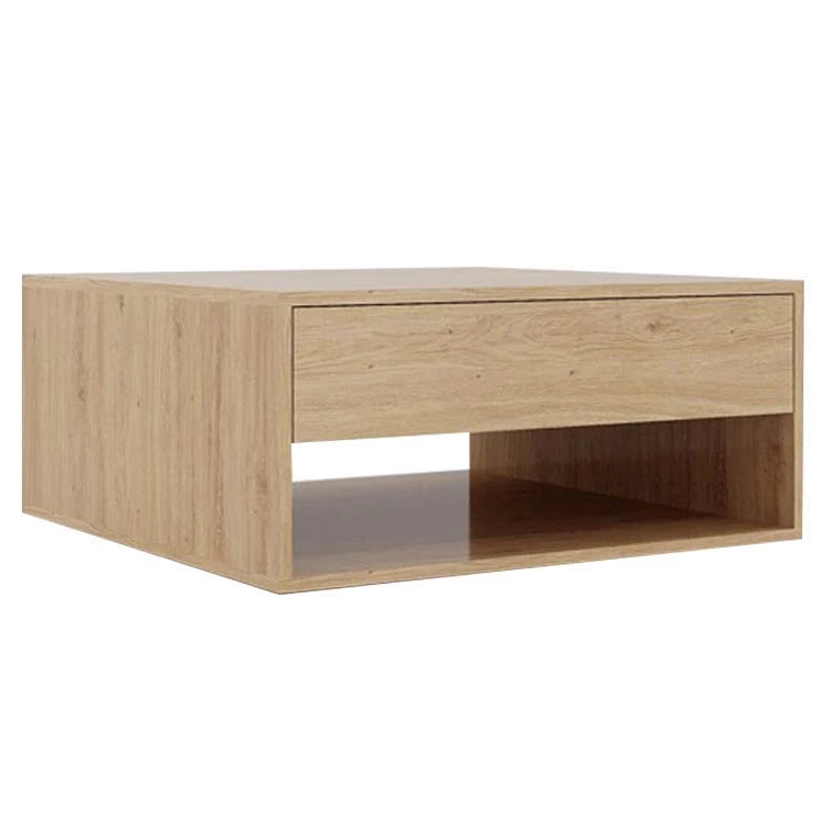 NIRDO, Bàn cafe - Bàn trà kèm 2 ngăn kéo, SID_005, 80x80x35cm, Nội thất Nhà trên cao