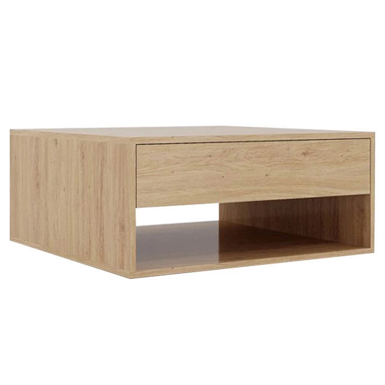 NIRDO, Bàn cafe - Bàn trà kèm 2 ngăn kéo, SID_005, 80x80x35cm, Nội thất Nhà trên cao