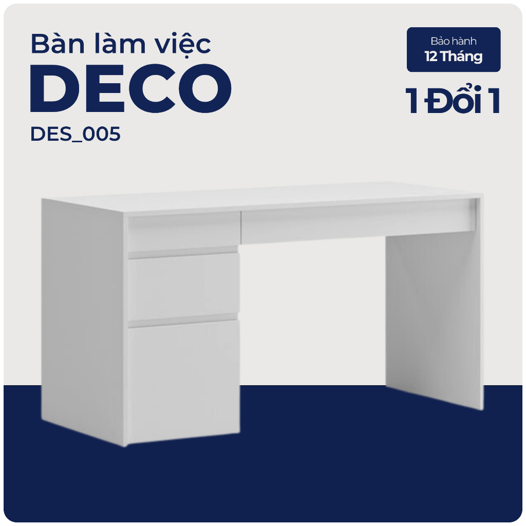 DECO, Bàn làm việc, bàn học, DES_005, 120x60x75cm, Nội thất Nhà trên cao
