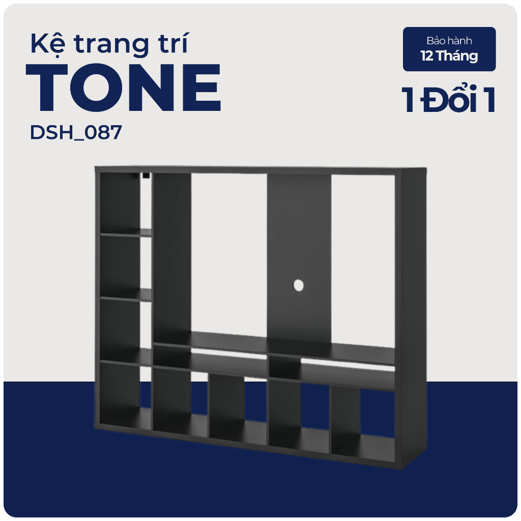 TONE, Kệ tivi kết hợp kệ kệ để đồ, DSH_087, 179x39x144cm, Nội thất Nhà trên cao