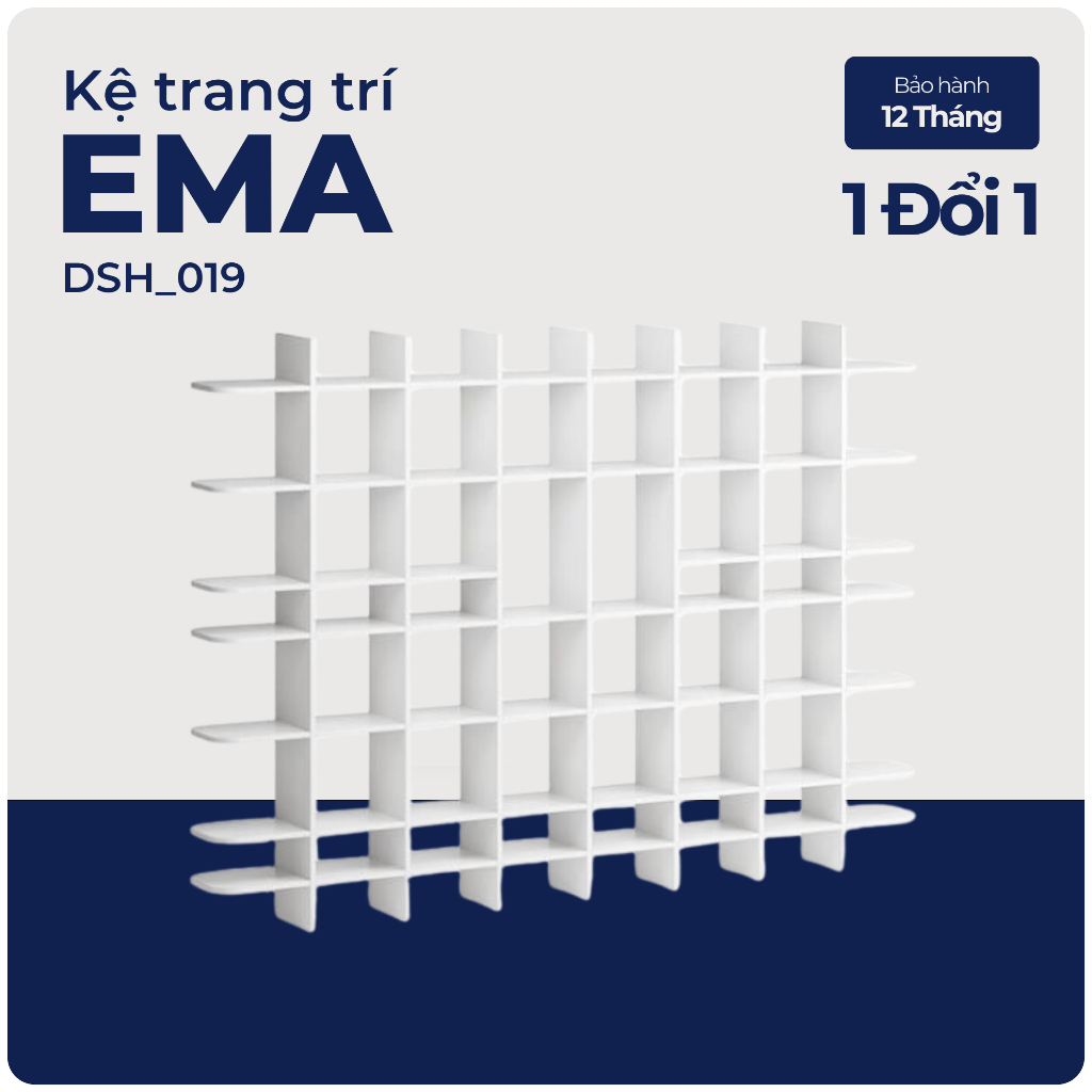 EMA, Kệ kệ để đồ, DSH_019, 242x28x180cm, Nội thất Nhà trên cao