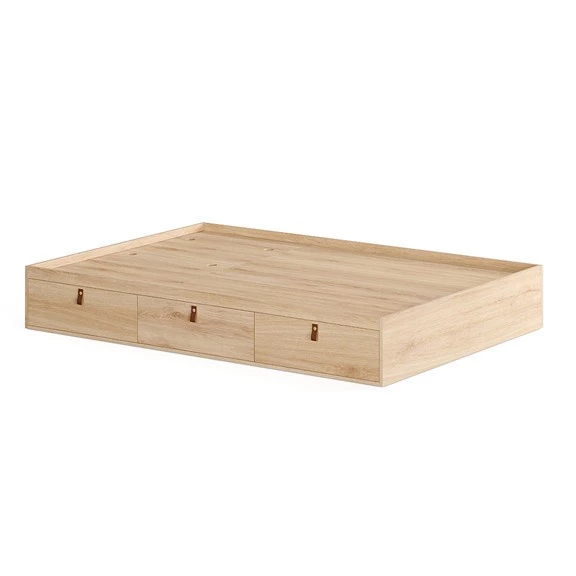 TINT, Giường ngủ 3 ngăn tủ kéo BFR_027, 203x30cm, Nội thất Nhà trên cao