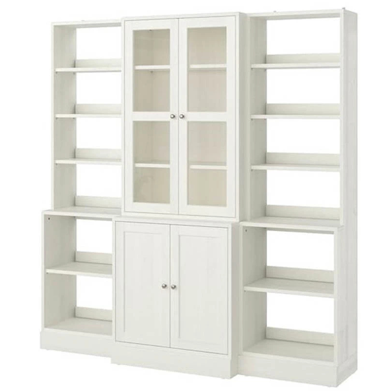 BOHO, COMBO 2 Kệ kệ để đồ kèm kệ để đồ cửa kính, CAB_061, 203x47x212cm, Nội thất Nhà trên cao
