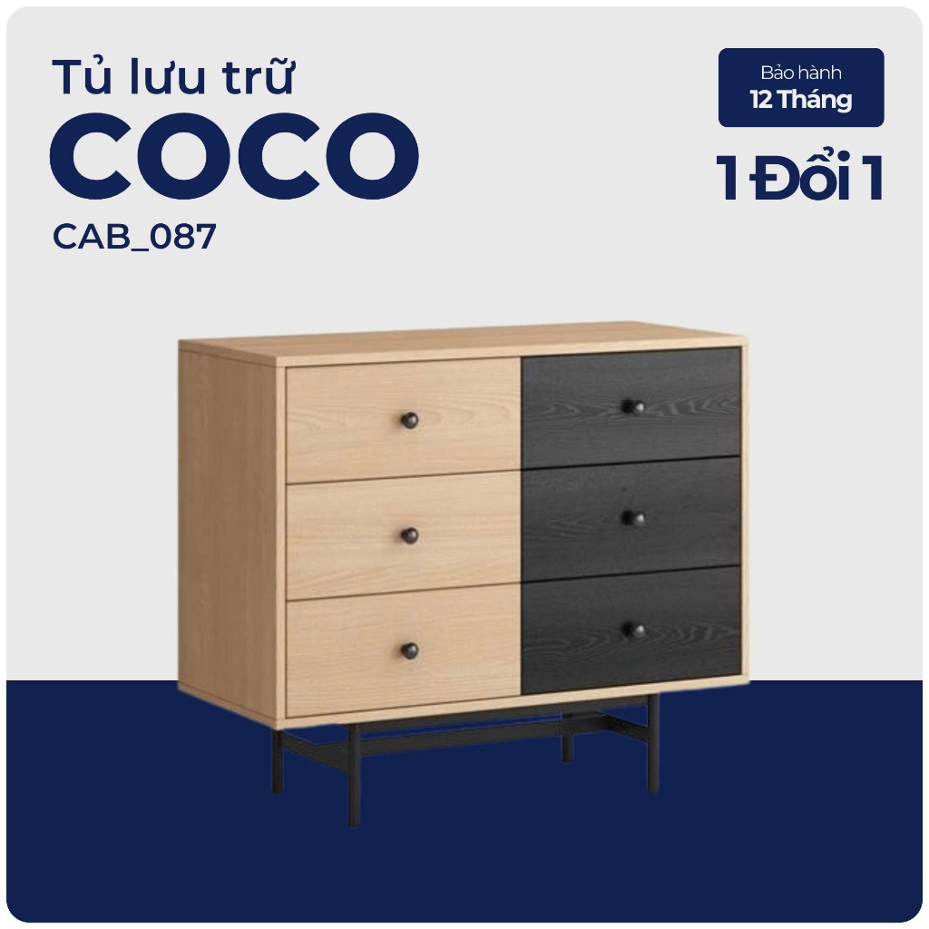 COCO, Tủ lưu trữ, Tủ đựng đồ, CAB_087, 90x40x78cm, Nội thất Nhà trên cao