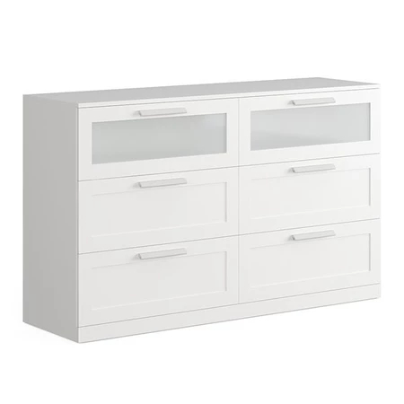 KAYLE, Tủ đựng đồ dùng tân cổ điển 3 tầng 6 ngăn, CAB_173, 156x46x95cm, Nội thất Nhà trên cao