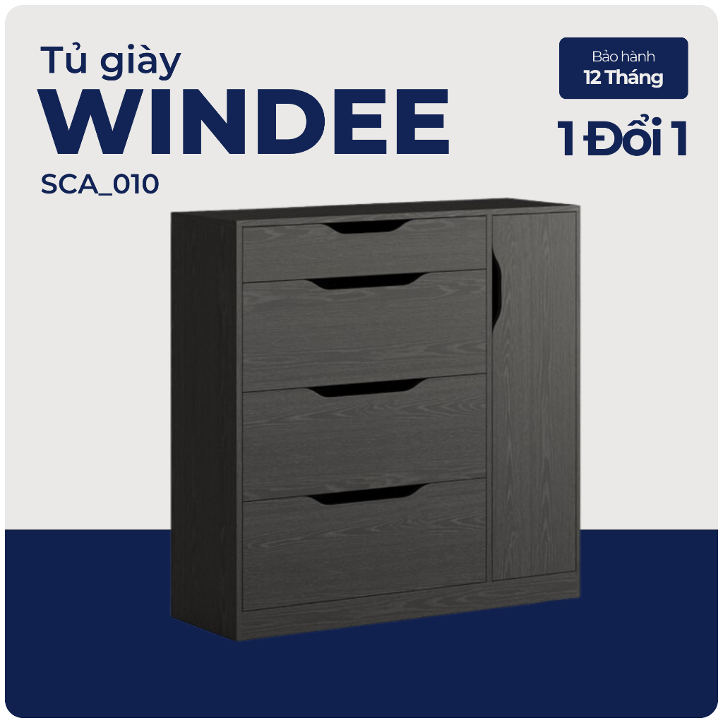 WINDEE, Kệ giày, kệ để đồ, SCA_010, 110x37x110cm, Nội thất Nhà trên cao