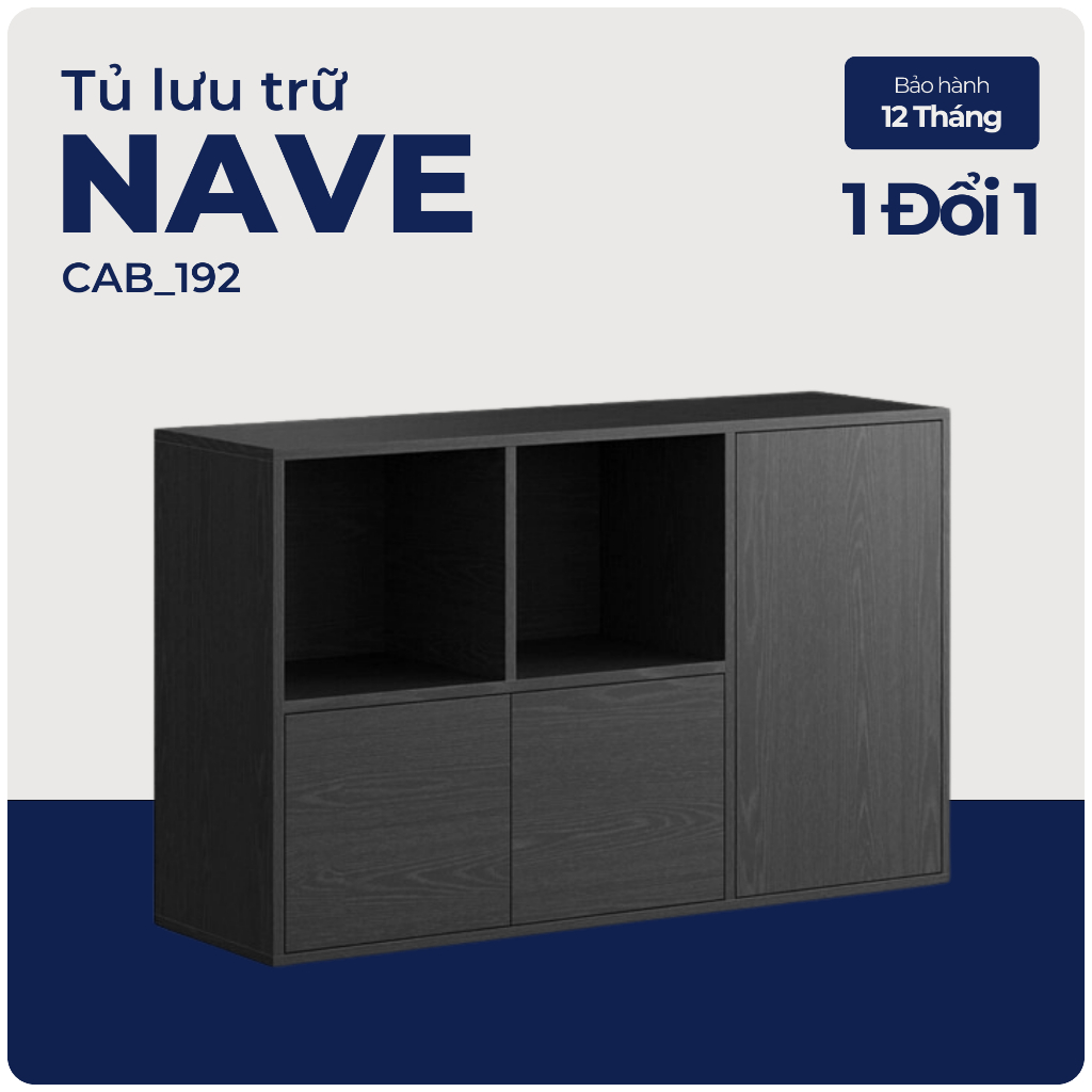 NAVE, Tủ trưng bày phòng khách, CAB_192, 114x35x70cm, Nội thất Nhà trên cao