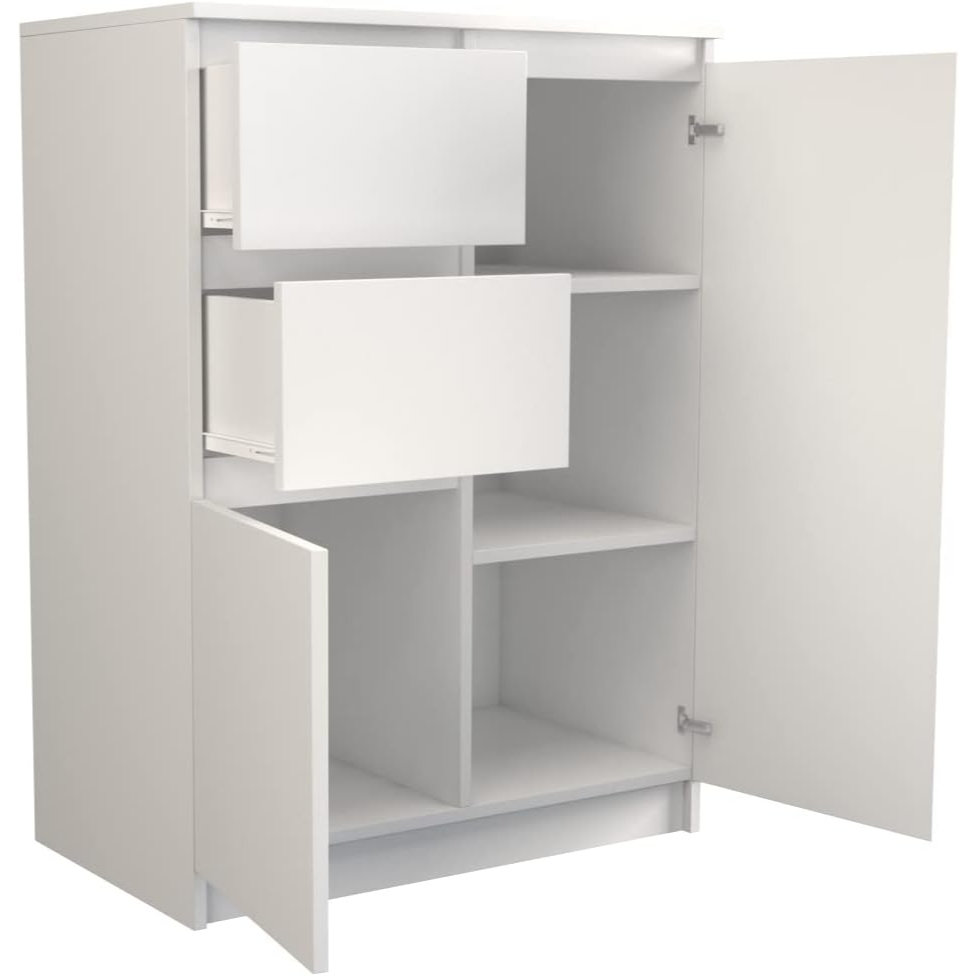 MOLY, Kệ tủ lưu trữ đồ dùng 2 gian, CAB_194, 72x40x97cm, Nội thất Nhà trên cao