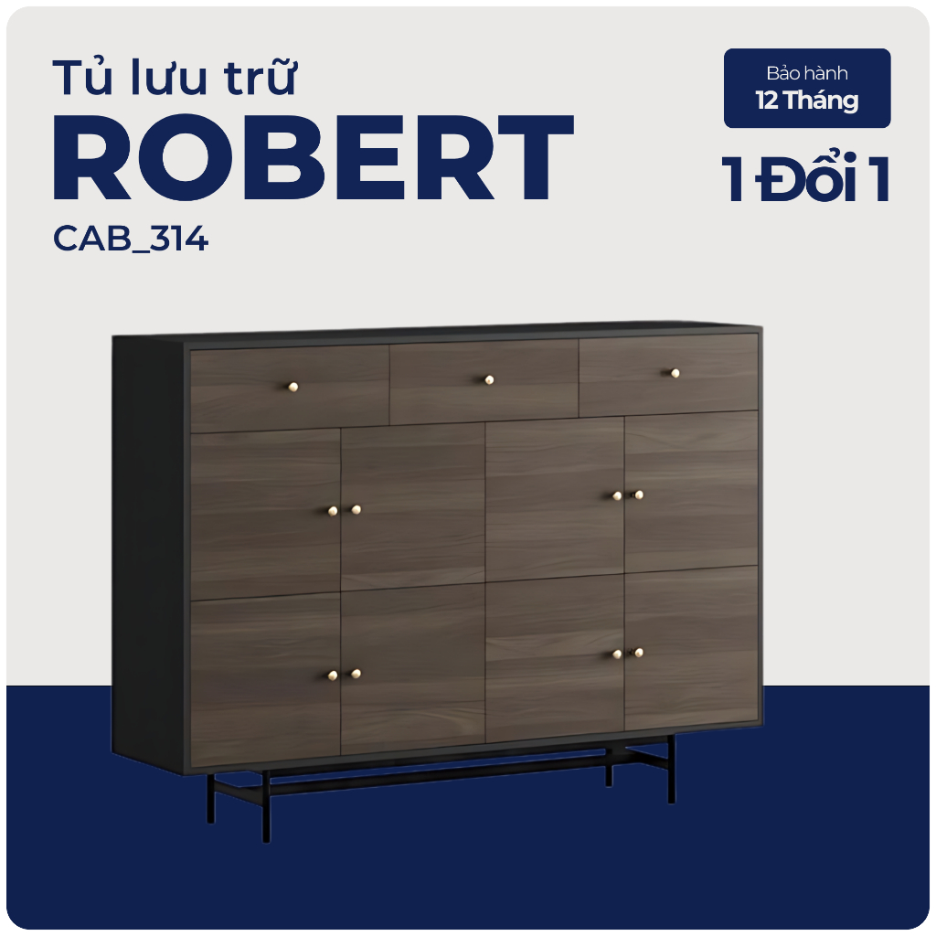ROBERT, Kệ đựng đồ, kệ để đồ, CAB_314, 160x40x118cm, Nội thất Nhà trên cao