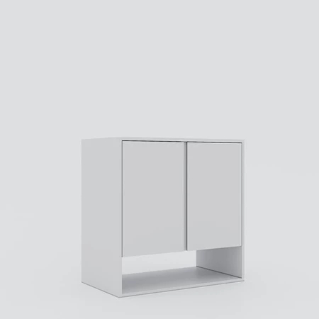 NIRDO, Tủ đựng đồ lưu trữ 2 ngăn, CAB_207, 80x45x80cm, Nội thất Nhà trên cao
