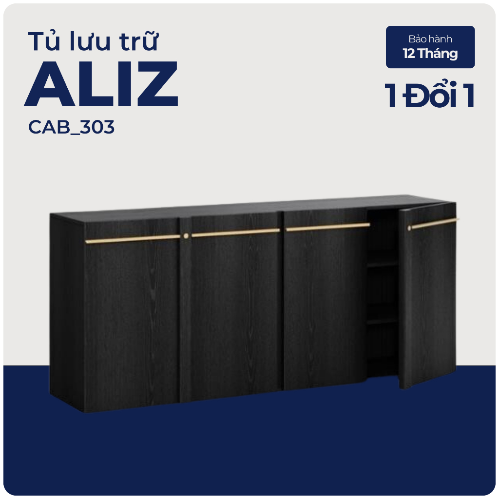 ALIZ, Tủ lưu trữ, CAB_303, 174x40x75cm, Nội thất Nhà trên cao