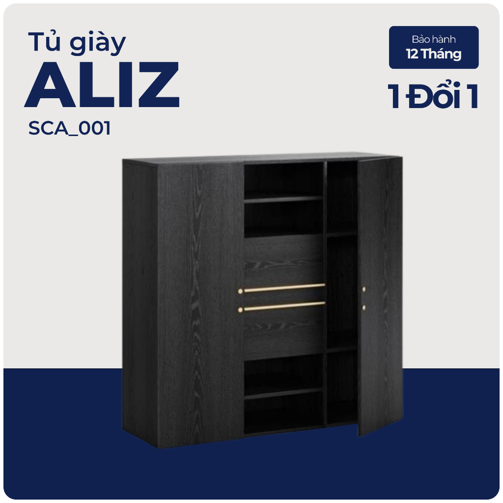 ALIZ, Tủ , Kệ giày, SCA_001, 120x40x120cm, Nội thất Nhà trên cao