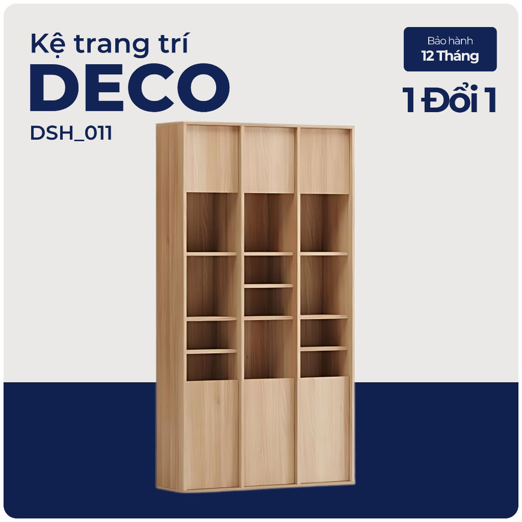 DECO, Kệ sách, kệ để đồ, DSH_011, 97x30x180cm, Nội thất Nhà trên cao