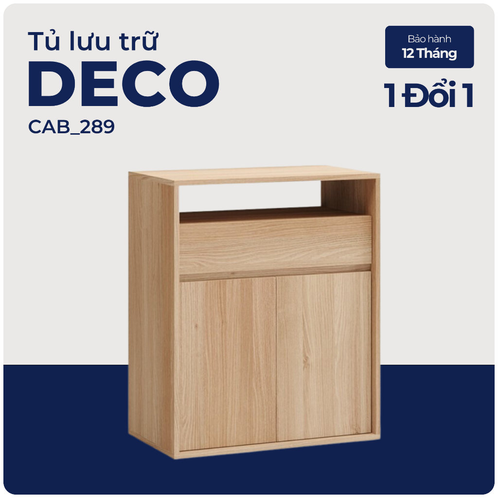 DECO, Tủ đựng đồ, tủ lưu trữ, CAB_289, 70x40x84cm, Nội thất Nhà trên cao