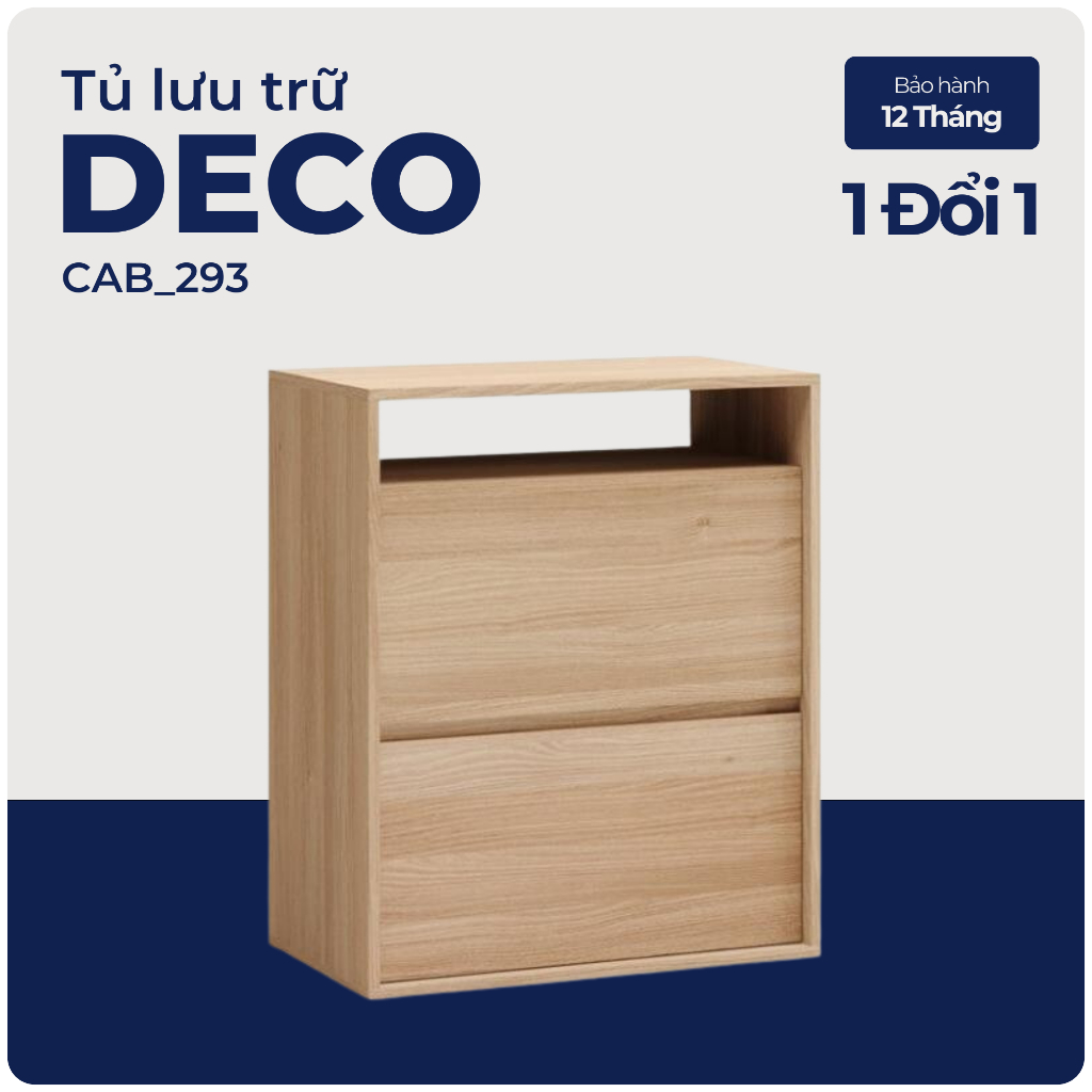 DECO, Tủ đựng đồ, tủ lưu trữ, CAB_293, 70x40x84cm, Nội thất Nhà trên cao