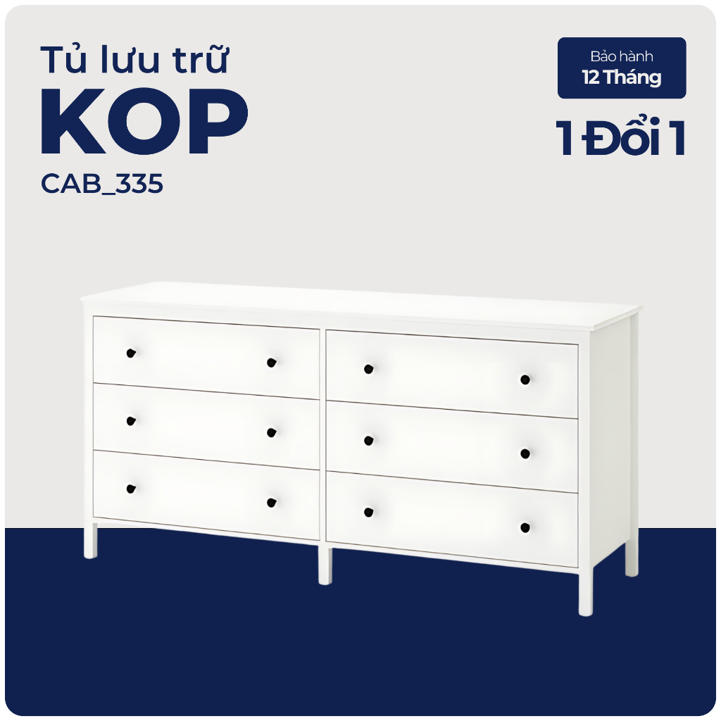 KOP, Tủ đựng đồ tân cổ điển 6 ngăn kéo, CAB_335, 172x46x85cm, Nội thất Nhà trên cao
