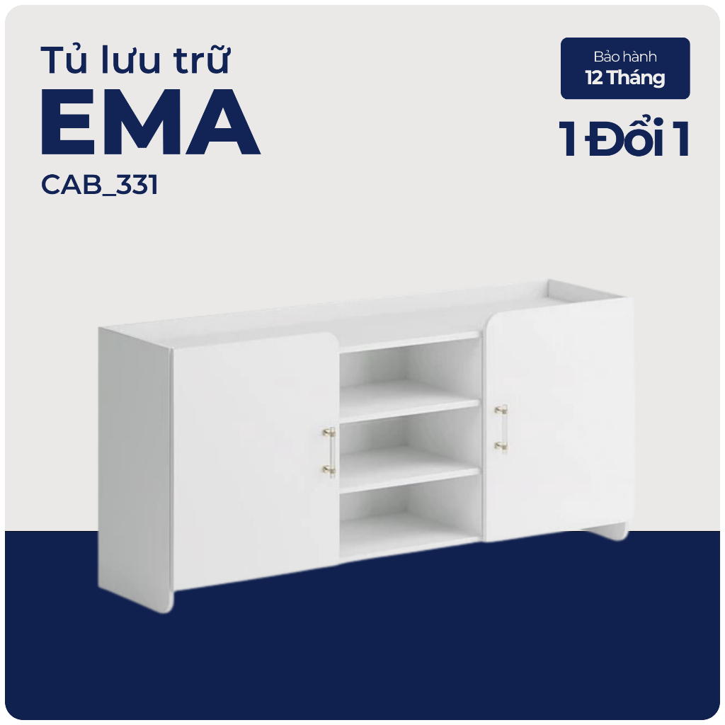 EMA, Tủ trưng bày đồ dùng, CAB_331, 150x40x70cm, Nội thất Nhà trên cao