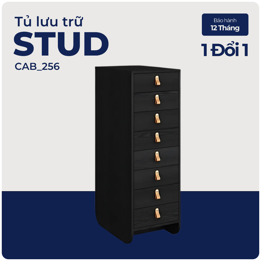 STUD, Tủ lưu trữ - Tủ đựng hồ sơ, CAB_256, 40x59x120cm, Nội thất Nhà trên cao