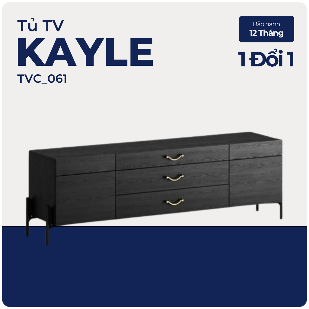 WILY, Tủ TV, Tủ lưu trữ, TVC_061, 168x40x52cm, Nội thất Nhà trên cao