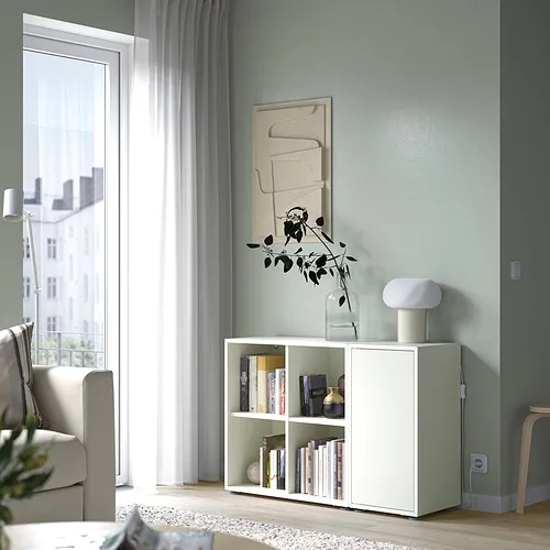 NIOSK, Kệ tủ kệ để đồ đa năng 6 hộc, CAB_368, 105x35x72cm, Nội thất Nhà trên cao