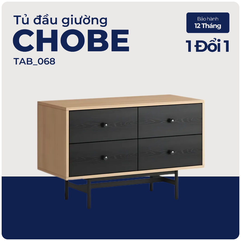 CHOBE, Tủ lưu trữ, tủ trưng bày, TAB_068, 90x40x58cm, Nội thất Nhà trên cao