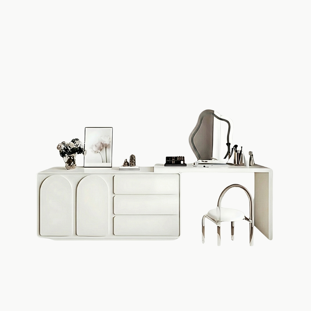 YALA, BTD_010, Bàn trang điểm hiện đại, 120x40x75cm, MDF phủ sơn 2K, Nội thất Nhà Trên Cao