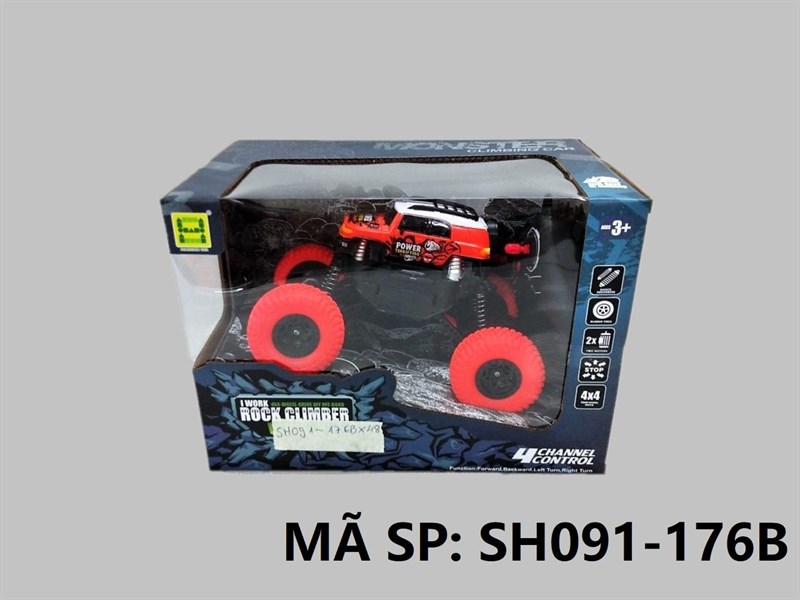 SH091-176B HỘP XE HƠI ĐỊA HÌNH ĐK 7 Đ. TÁC, CÓ SẠC TL 1:20 Rock Climber