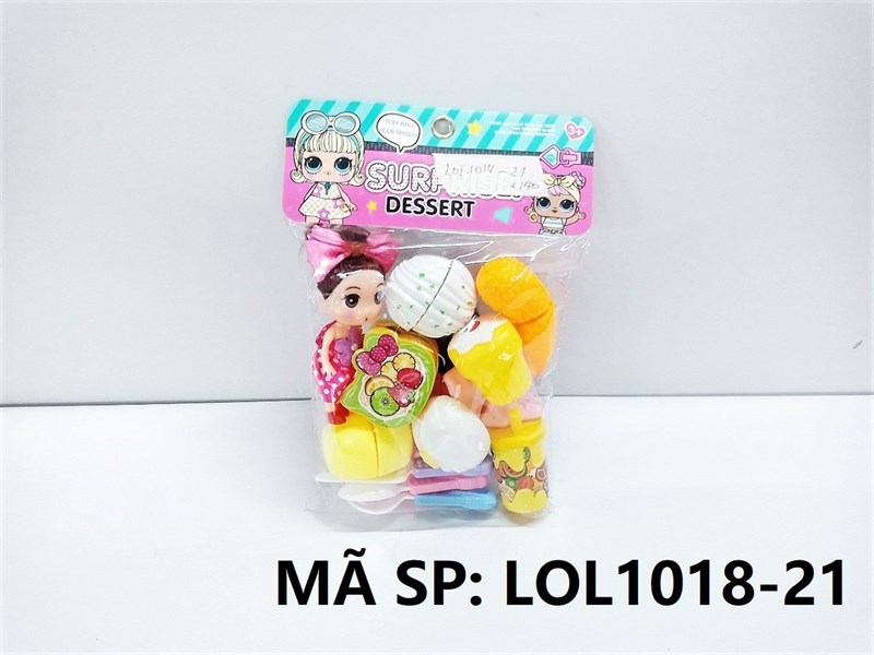 LOL1018-21 TÚI BẾP DÍNH BÁNH DIMSUM, 1C BÉ CHIBI (PVC) Surprise Dessert