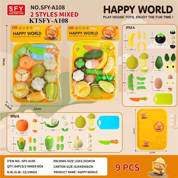 KTSFY-A108 TÚI BẾP KHÂY DÍNH TRÁI CÂY RAU CỦ SẦU RIÊNG, CAM, BÔNG CẢI, BẮP, TỎI+ DAO+ THỚT HAPPY WORLD 23X3.5X34 (PVC) 2 MẪU (TÚI BẾP KHÂY DÍNH TRÁI CÂY RAU CỦ SẦU RIÊNG, BƠ, MĂNG CỤT, CHUỐI, TRỨNG GÀ+ DAO+ THỚT)