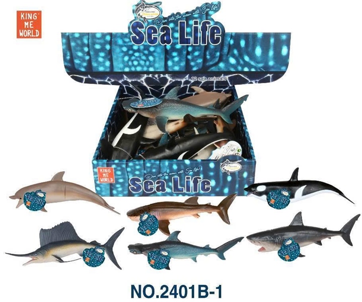 KT2401B-1 HỘP THÚ BIỂN MỀM 12C ĐỦ MẪU 10 INCH SEA LIFE