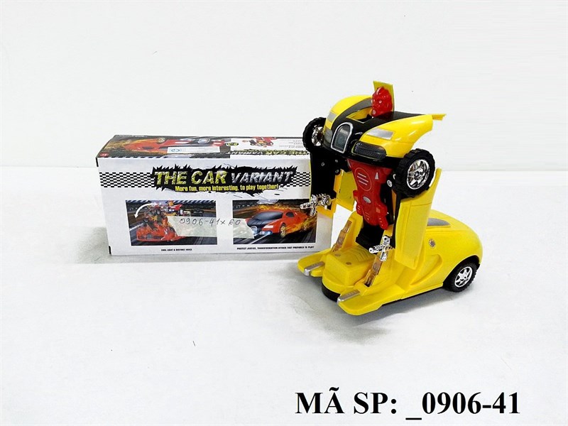 _0906-41 HỘP XE HƠI BUGATTI PIN BIẾN HÌNH ROBO 2 IN 1