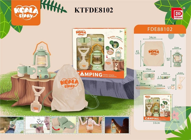 KTFDE88102 HỘP LỀU CẮM TRẠI TÚI, XẺNG, ĐÈN DẦU, ỐNG DÒM KOALA CAMPING 33X10X32